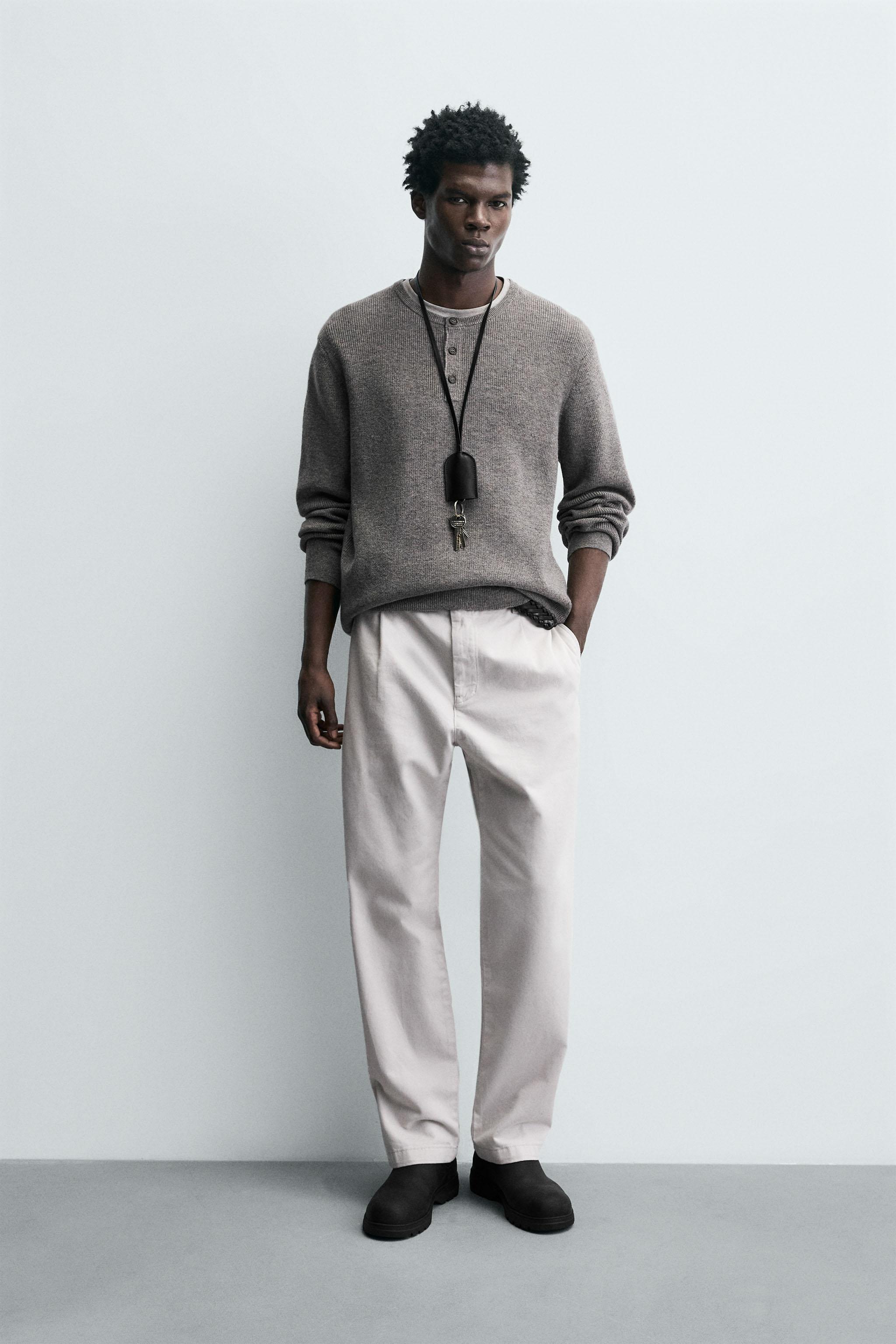 RIB KNIT BAKER COLLAR JUMPER